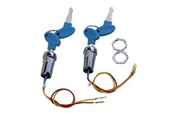 Trkimal 2 Sets 2 Wires Ignition Switch Key Starter Switch with 4 Keys ​On-Off