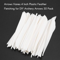 Arrows Vanes 4 Inch Plastic Fletching for DIY Archery Arrows 502486