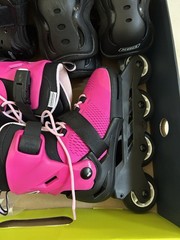 Rollerblade Microblade G Kids Adjustable Inline Skates US 2-5 Pink/Black