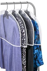 Clear Vinyl Shoulder Covers Closet Suit Protects Storage 12 Shoulder Covers
