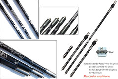 Archery Bow Stabilizer Balance Bar Rod System 3-30 Inch Carbon Fiber Stabilizer