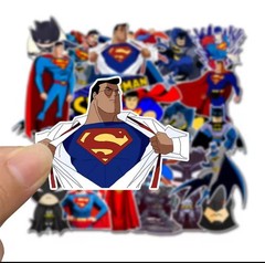 25 Piece Mix Lot 2” DC Batman & Superman Stickers Free Shipping