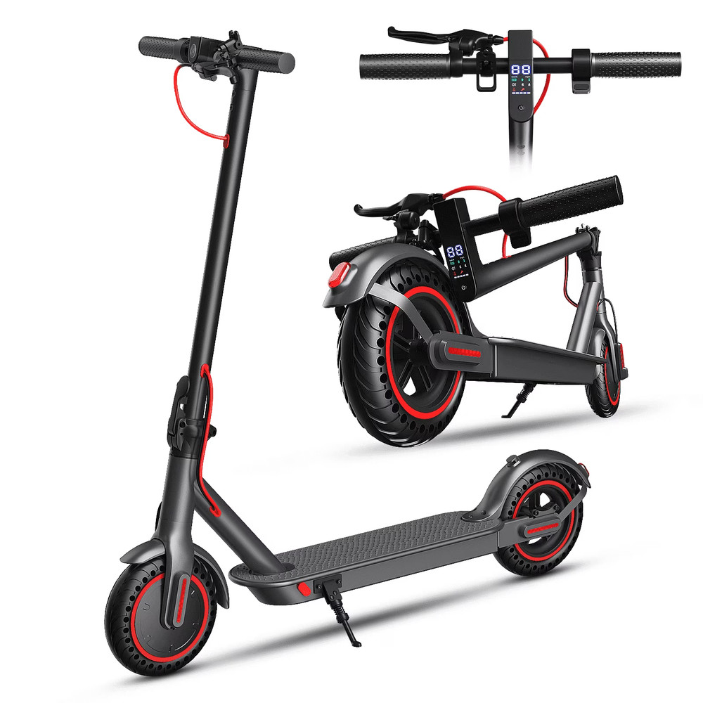 OBX 350W Electric Scooter for Adults, 18MPH & 16 Miles Long Range, 8.5″ Solid Ti