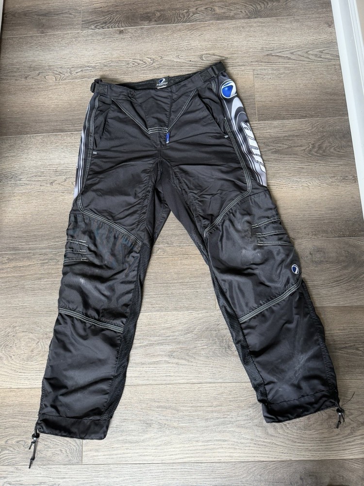 Dye Paintball Pants Small Black Padded Adjustable 28-34