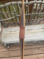 Vintage W.M. Folberth Traditional Longbow AMO 64” 32# Right Handed Recurve