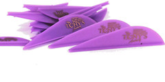 2.5″ Vanes Tonys All New Super Wave Archery Vanes Purple 50PK TNYSWV3343G
