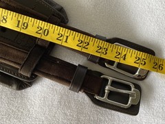 STUBBEN 24″ 60cm Equi-Soft Comfort Dressage GIRTH With Leather PAD Liner~BROWN