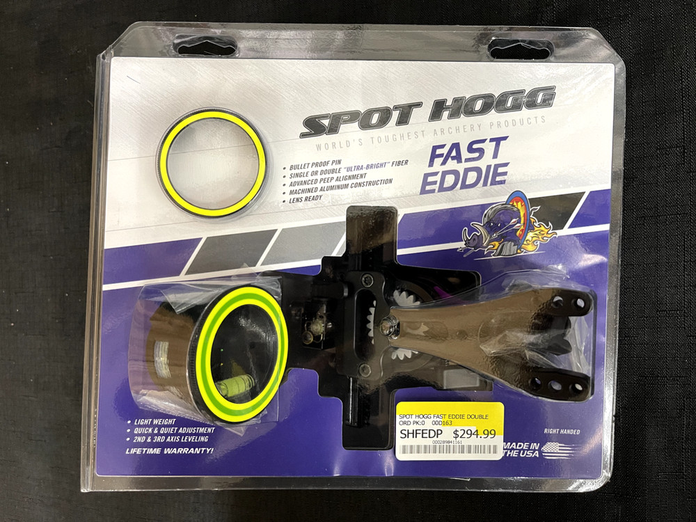 Spot Hogg Fast Eddie MRT Double Pin .019 Green/Yellow MRT RH Bow Sight BRAND NEW