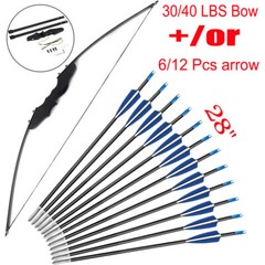 51 inch Takedown Recurve Bow Hunting &6/12PCS Arrows Set Archery Right Left Hand