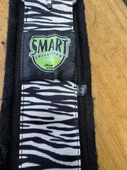 Weaver Smart Cinch Black Felt Zebra Print Western Horse Cinch Girth ~32″