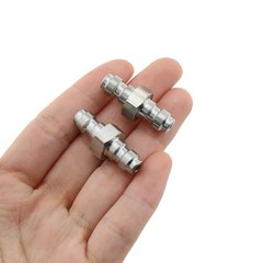 2PCS Dual Male Quick Disconnect Adapter Stainless Steel Double Male Quick