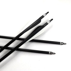 12Pcs Archery 30″ Fiberglass Arrows Spine 500 OD 8mm For Compound Recurve Bow