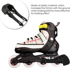Roller Skating Brakes Replacement, Non-Slip Brake Blade Normal, Black