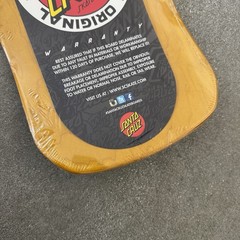 Santa Cruz SALBA Tiger Skateboard Deck Reissue Steve Alba Yellow w/ yellow Stain
