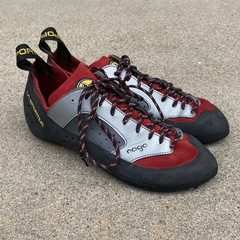 La Sportiva Nago Climbing Shoes EU 43 Men 10 Women 11 Red Vibram Edge Italy