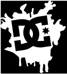 DC SHOE CO vinyl sticker decal skateboarding snowboarding