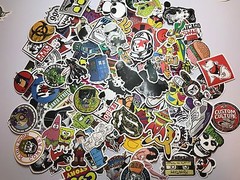 200 Skateboard Stickers bomb Vinyl Laptop Luggage Decals Dope Sticker Lot super