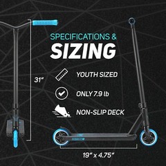 Envy Scooters ONE S3 Stunt Scooter – Trick Scooters for Kids Ages 6-12 Years …
