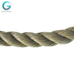 3/4 Inch × 50 Feet Manila Rope 3 Strand Twisted PP Wear Resistant Rope