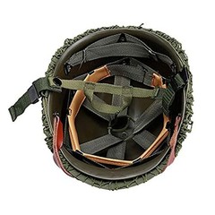 LUCKYYAN Perfect WW2 US Army M1 Green Helmet Replica with One Size,