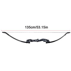 Archery 53» Takedown Recurve Bow Set For RH Adult Beginner Hunting Target 40lbs