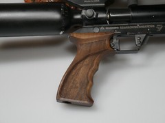 CUSTOM MADE WALNUT GRIPS & FOREARM GRIP RIGHT HAND AIR FORCE TALON P, SS, CONDOR