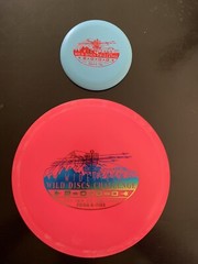 Vintage Discraft Extra 170g w/ 2000 Wild Discs Challenge Stamp and Mini