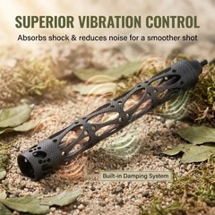 Archery Bow Stabilizer 8inch 11inch Bow Riser Shock Absorber Dampener Recurve…