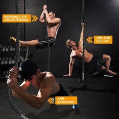 Climbing Rope 1.5 Inch Diameter 10/15 / 20/30 Feet Length Gym Climbing Rope for