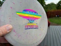 (New Listing) 175G PFN Thunderbird Rainbow Disc Golf Innova PDGA Splatter #3026