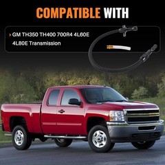 700R4 4L60E 4L80E Flexible Transmission Dipstick Stainless Steel Braided Hose