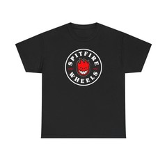 Spitfire Wheels Classic Logo T-Shirt Skateboarding Streetwear Graphic Tee