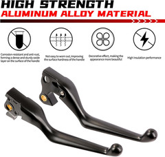 Motorcycle Brake Clutch Levers Hand Lever Set for Harley Sportster XL 883 1200 C