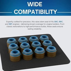 16pcs Rubber Positive Valve Stem Seal – Fits an» Valve Stem and a 0.530 11/32