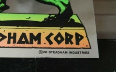 Steve Steadham Industries vintage 1988 Lion Chrome logo sticker, Powell Peralta