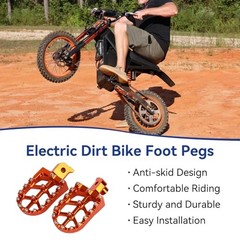 CNC Aluminum Foot Pegs Compatible with Tuttio Soleil01 Electric Dirt Bike