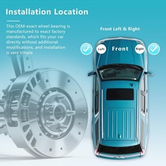 513402 Front Wheel Bearing Hub Assembly for Toyota Corolla 2019-2024, Prius 2…