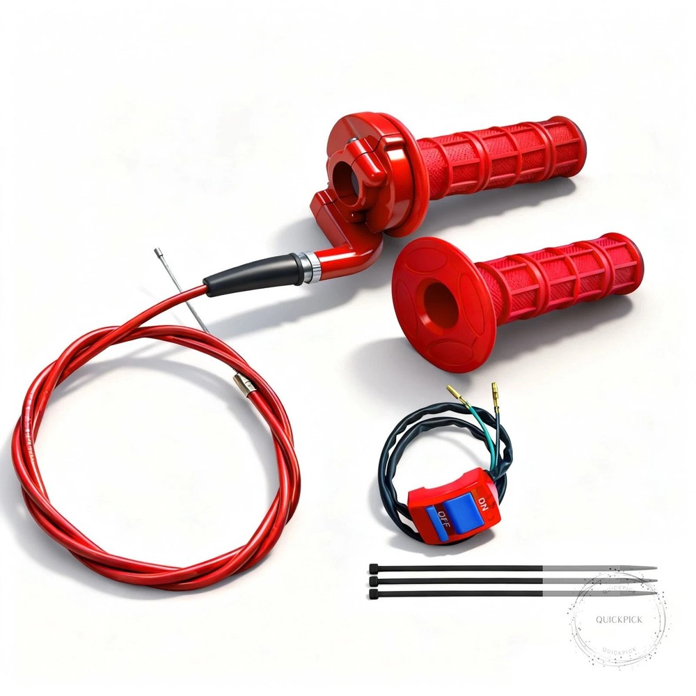 7/8 22mm Twist Throttle Accelerator Handle Grips for Pit Bike Mini Bike Throttle