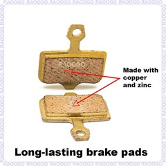 Brake Pad All-Metal fit Zero Apollo Vsett Nanrobot d6+ Electric Scooter 2 pairs