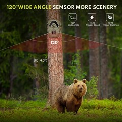 Mini Trail Camera 1440P 36MP,Game Camera with Night Vision 0.2s Trigger Time …