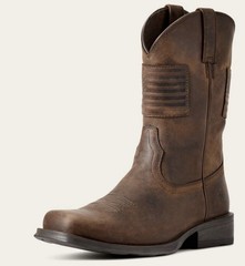 Ariat Men’s Boys Western Rambler Patriot Boots cowboy US Flag Style 7.5EE