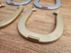 Diamond Double Ringer 2-1/2 LB Horseshoes A & B, Set Of 4, Made In USA
