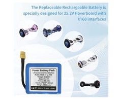 Lithium-ion Replacement For Hover Board Battery Model: 18650-7s 1p 2000