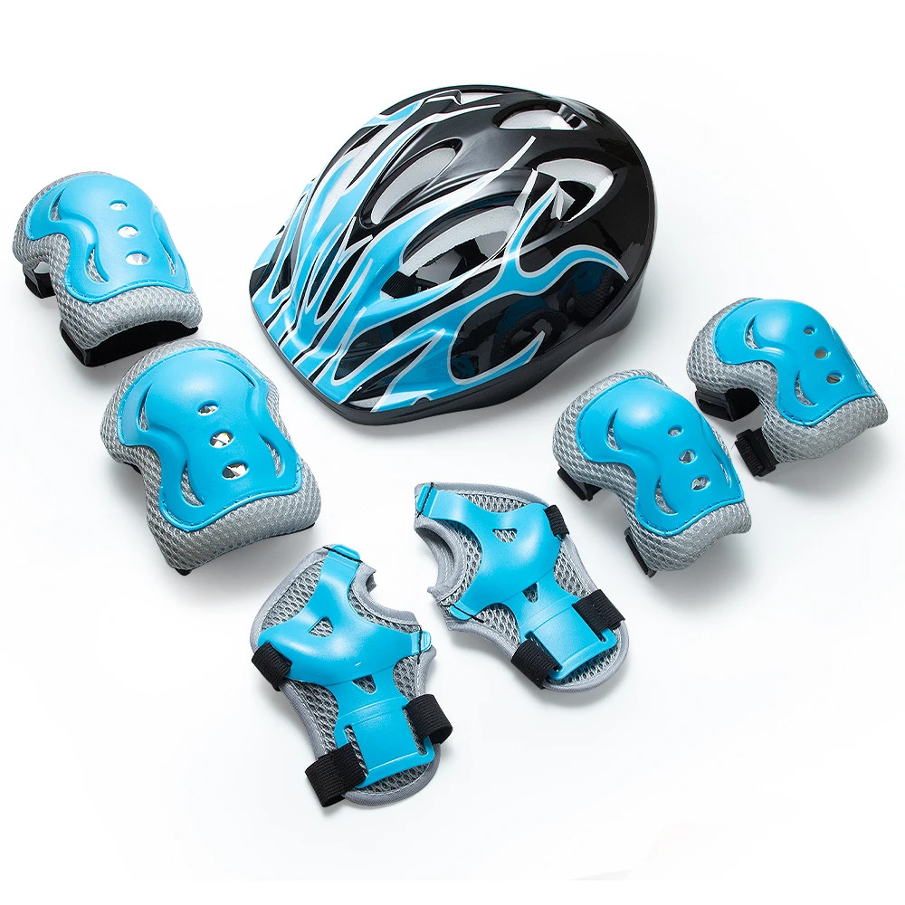 Kids Safety Helmet & Protective Gear Set for 3-10 Years Old, Adjustable Bike