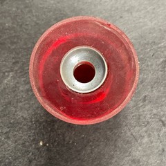 Vintage Crest Wide Track Roller Skate Wheel Clear Red
