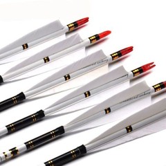 31″/33″ Spine500 Carbon Arrows with Real Turkey Feather For Compound Recurve Bow