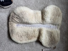 Mattes English Sheepskin Half Pad Saddle Pad Beige/Cream Model L