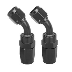 AN8 45 Degree Swivel Hose End Fitting Oil Adaptor 8AN-2PCS 45 Degree Fitting