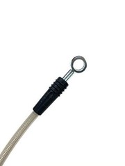 Universal Braided Stainless Brake Hoses Long with 10mm Banjo Hole 18 Inches