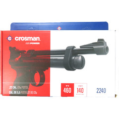 Crosman 2240 .22 Cal Air Pistol Bolt Action CO2 Pellet Gun + 250 Pellets & 5 CO2